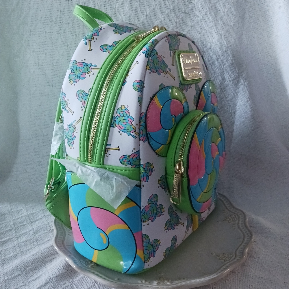 Loungefly × Disney Parks Disney Eats Mickey Mouse Lollipop Mini Backpack - Picture 11 of 14